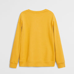 YELLOW STAY WILD ORGANIC COTTON SWEATSHIRT