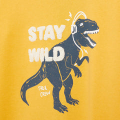 MANGO YELLOW STAY WILD SWEATSHIRT