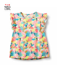 TAO COLORFULL FLORAL PRINTED TOP