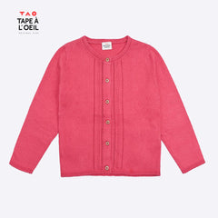TAO HOT PINK ECO DETAILED CARDIGAN