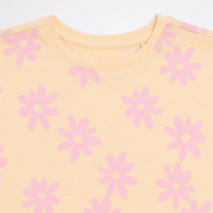 TARGET COTTON DROP SHOULDER PRINTED TOP