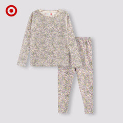 TARGET FLORAL RIBBED TOP WITH PYJAMA SET