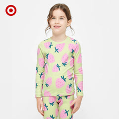 TARGET GREEN STRAWBERRY RIBBED TOP