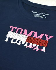 TOMMY HILFIGER NAVY REVERSABLE SEQUIN T-SHIRT