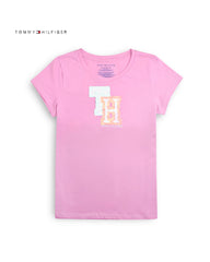 TOMMY HILFIGER PINK REVERSABLE SEQUIN T-SHIRT