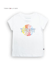 TOMMY HILFIGER WHITE TOMMY SEQUIN T-SHIRT