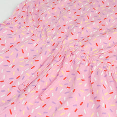 TOPOLINO PINK SPARKLING PRINTED JUMPSUIT