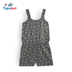 TOPOLINO GREY DOTTED JUMPSUIT