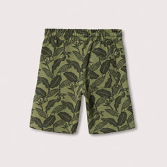 MANGO GREEN TROPICAL PRINT BERMUDA SHORTS
