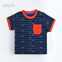 TU BABY DARK BLUE MARINE T-SHIRT