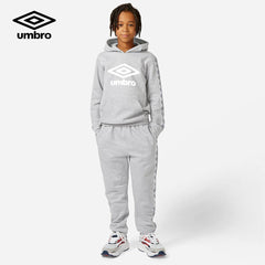 UMBRO LARGE LOGO GREY TAPED HOODED TRACKSUIT