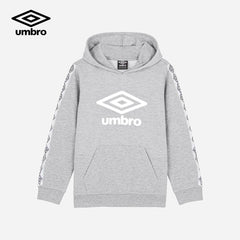 UMBRO LARGE LOGO GREY TAPED HOODED TRACKSUIT