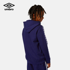 UMBRO LARGE LOGO NAVY TAPED HOODED TRACKSUIT