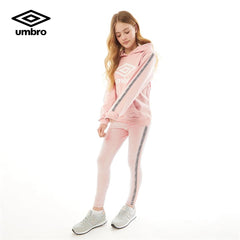 UMBRO LARGE LOGO PINK TAPED HOODED TRACKSUIT