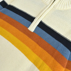 URBAN PIPELINE OFF WHITE STRIPED SWEATER