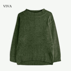 VIVA DARK GREEN SHINELLE JUMPER