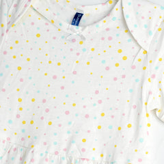 WEEKEND BABY OFF WHITE DOTTED DRESS