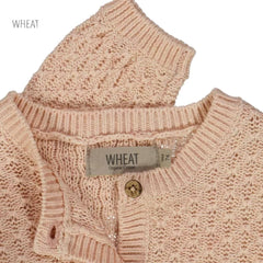 WHEAT ORANGE KNITTED CLOUD MELANGE CARDIGAN