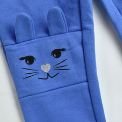 X-MAIL BLUE RABIT PRINTED GIRLS TROUSER