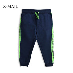 X-MAIL NAVY BLUE SIDE PANEL FLEECE BOYS TROUSER