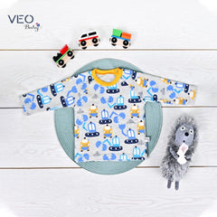 VEO BABY YELLOW PRINTED 2 PCS BODYSUIT