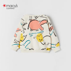 MACYS ANIMALS PRINTED SWEATSHIRT