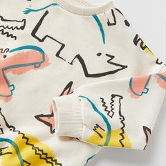 MACYS ANIMALS PRINTED SWEATSHIRT