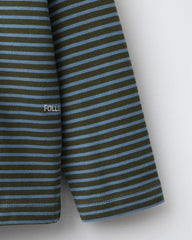 ZARA BLUE HEAVY WEIGHT STRIPED T-SHIRT