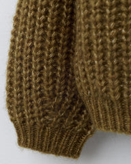 ZARA DARK OLIVER THICK KNIT CARDIGAN