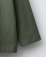 ZARA GREEN SPORTS CREW LONG SLEEVE T-SHIRT