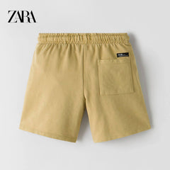 ZARA MELLOW GARMENT DYED PLUSH BERMUDA SHORTS