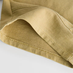 ZARA MELLOW GARMENT DYED PLUSH BERMUDA SHORTS