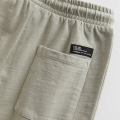 ZARA MINT GREEN GARMENT DYED PLUSH BERMUDA SHORTS