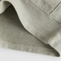 ZARA MINT GREEN GARMENT DYED PLUSH BERMUDA SHORTS