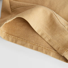 ZARA MUSTARD GARMENT DYED PLUSH BERMUDA SHORTS