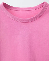 ZARA PINK CHERRY T-SHIRT WITH SHORTS 2 PCS SET