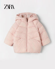 ZARA PINK GIRLS PUFFER JACKET