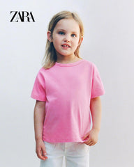 ZARA PINK PLAIN T-SHIRT
