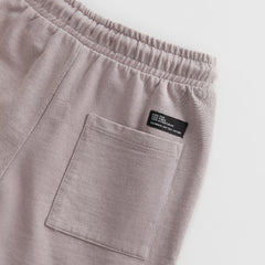 ZARA PURPLE GARMENT DYED PLUSH BERMUDA SHORTS