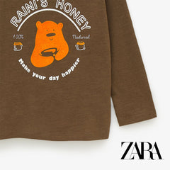 ZARA RAINI'S HONEY F/S COTTON TSHIRT