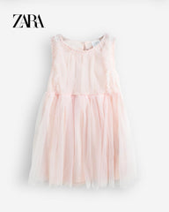 ZARA SOFT ORANGE TULLE DRESS