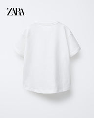 ZARA WHITE PLAIN T-SHIRT