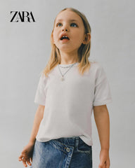 ZARA WHITE PLAIN T-SHIRT