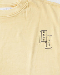 ZARA YELLOW BEST DUDE PRINTED T-SHIRT