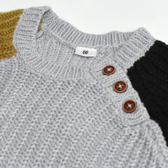 ZEEMAN KIDS GREY CABLE KNITTED SWEATER