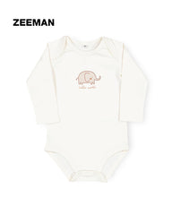 ZEEMAN OFF WHITE HELLO WORLD ELE ROMPER WITH CAP