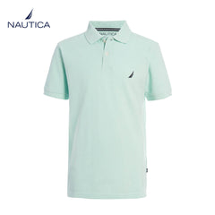 NAUTICA LIGHT GREEN PLAIN POLO 711
