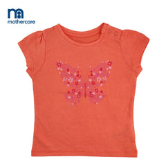 Mothercare Orange Butterfly Tshirt