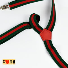 Green and Red Suspenders (1Yrs - 4Yrs)
