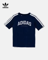 ADIDAS NAVY UNISEX CODES COLLEGIATE GRAPHIC T-SHIRT